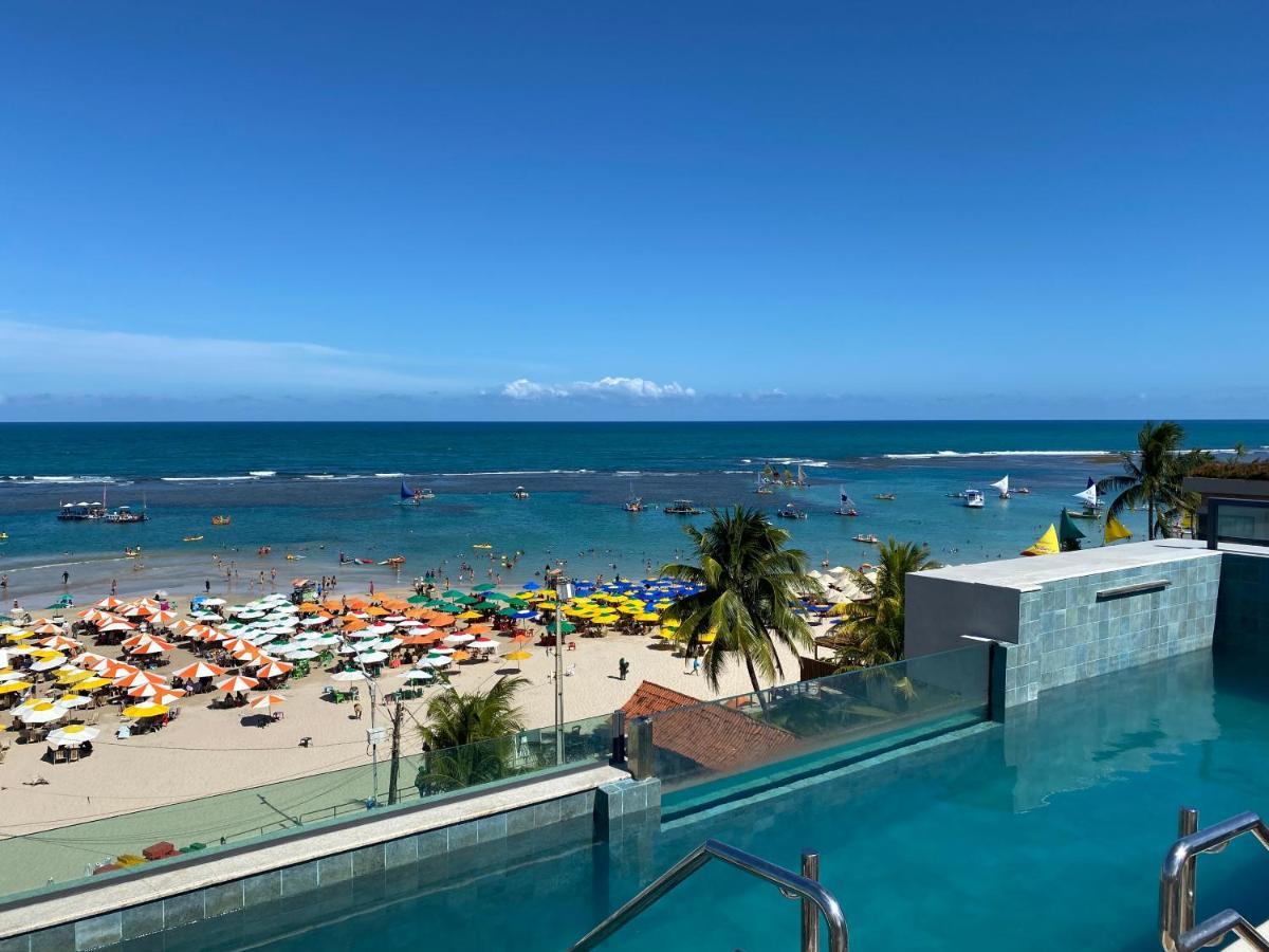 Flat Beira Mar Com Varanda Em Pôrto das Galinhas Exterior foto
